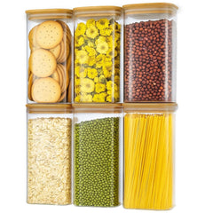 Glass Storage Jars with Lids Airtight Spaghetti Pasta Storage Container Kitchen Containers Clear Food Storage containers for Spaghetti Pasta Oats Cereal Rice