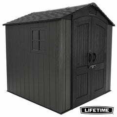 Lifetime 7Ft X 7Ft (2.1 X 2.1M) Outdoor Storage Shed - Model 60527