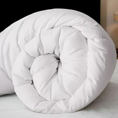 Tog 15 Bedding Grid Quilted Duvet- Ultra-Sof, Warm And Fluffy (White, All Size, Single 135x200cm/ Double 200x200cm/ King 230x220cm/ Supe King 260x220cm)