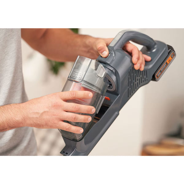 Black + Decker 18V Powerseries+ Cordless Stick Vacuum, BHFEA18D1-GB