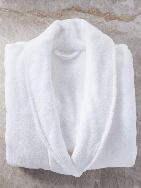Luxury Unisex Shawl Collar 100% Cotton Terry Towelling Bath Robe Dressing Gown Hotel Quality Bathrobes