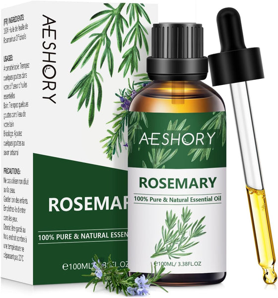 AESHORY Rose Essential Oil 100Ml, 100% Pure Natural Rose Oil for Diffuser, Humidifier, Aromatherapy, Better Sleep, Skin Care, Perfume & Candle Making