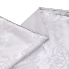 Luxury European Style Satin Jacquard Duvet Cover Three-Piece Set Single/Double/King/Super King Size, Soft Comfortable Floral Pattern Bedding Set, Machine Washable, Zipper Closure, High-Quality Quilt Cover Set for All-season Use, Bedroom, Hotel, Guest Room