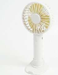 Hand Held Fan Rechargeable Plastic Electric Portable Powerful USB Battery Cooler Cool Summer Fan 3 Speeds