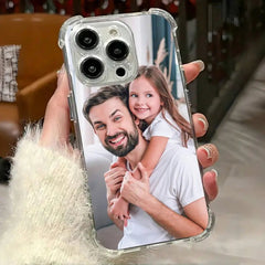 DIY Custom Photo Clear Phone Case - 4-Corner Shockproof, Scratch & Wear Resistant. Fits iPhone 17/ 16/ 15/ 14/ 13/ 12/ 11 Pro Max/ Pro/ Plus/ Xs Max. Creative Heartwarming Gift for Family, Friends, Boyfriend & Girlfriend.