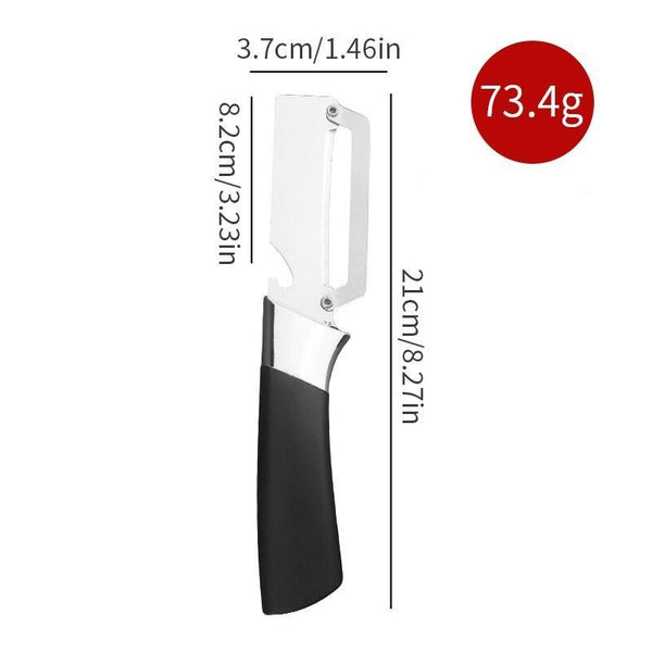 The 1-Part New Multifunctional Stainless Steel Peeler with Massive Wooden Handle Is an Indispensable Kitchen Tool for Easy And Quick Peeling of Fruit And Vegetables.