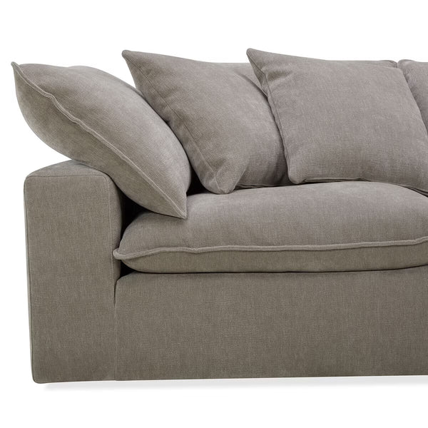 Aiden & Ivy Sereen Beige Fabric 6 Piece Modular Sofa