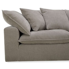 Aiden & Ivy Sereen Beige Fabric 6 Piece Modular Sofa