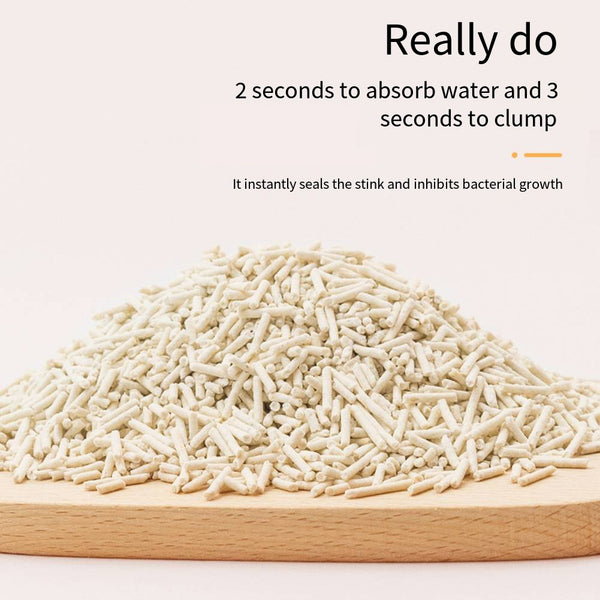 Tofu Cat Litter, 2.4kg/6L, Strong Clumping, Flushable, Easy Scooping