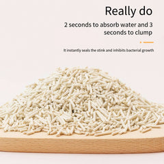 Tofu Cat Litter, 2.4kg/6L, Strong Clumping, Flushable, Easy Scooping