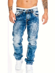 American Snowflake Jeans, Fashionable and Versatile Straight-Leg Pants