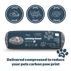 Calming Plush Donut Pet Bed