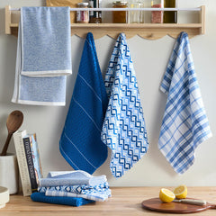 Kelly Collection Kitchen Towels 8 Pack, in Green