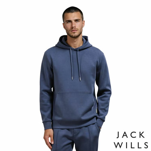 Jack Wills Men'S Interlock Hoodie in Grey
