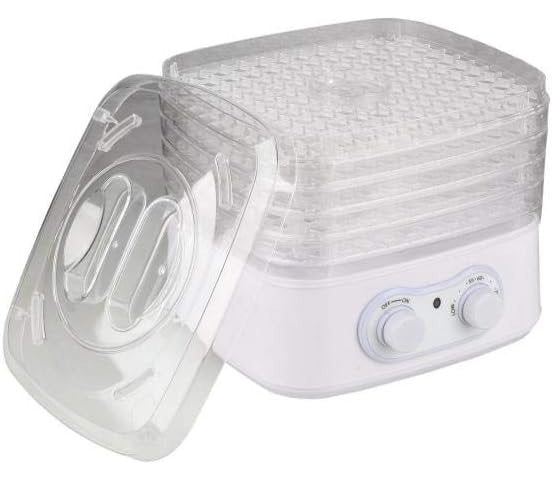 HomeTronix 5 Tray Mini Electric Food Dehydrator Fruit Dryer Meat Vegetables Beef Preserver Machine Beaf Jerk