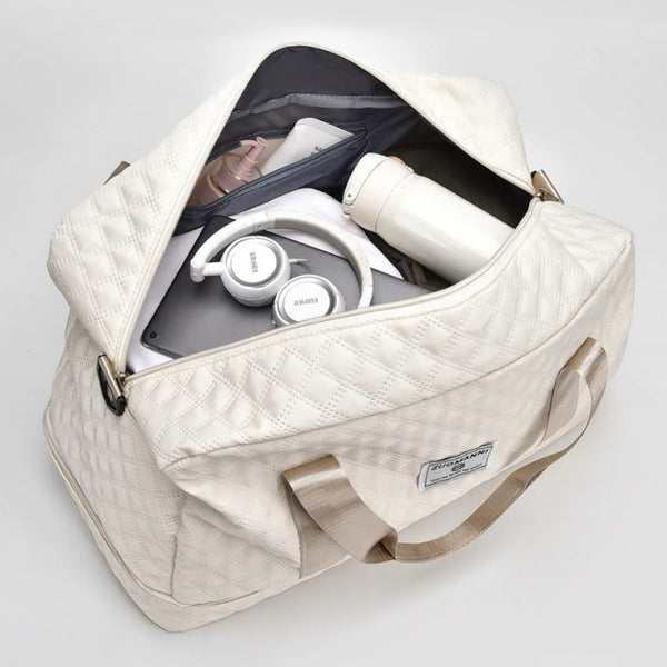 Multifunctional Large Capacity Handbag - Include An Attached Label Card, With Dry/Wet Separation Pockets - Suitable For Travel And Daily Use, Multifunctional Duffel Bag | Stylish Design | Large Handle Bag, Travel Bag, Gym Bag, Travel Bags For Women