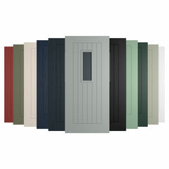 Milan 609 Composite Front Door with Installation in Black