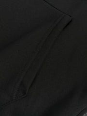 3pcs Vest Casual Set for Men Men's Casual Cartoon Drawstring Pocket Hoodie and Sports Drawstring Trousers Matching Set
