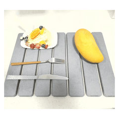 Stone Kitchen Countertop Drain Mat, Foldable Diatomaceous Earth Dish Drain Mat, Suitable for Bowls, Plates, And Cups, 40 X 30 Cm