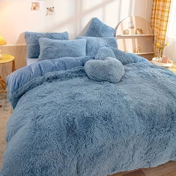 Super Plush Shaggy Fur Duvet Cover Set 3pcs | Ultra Soft Luxury Bedding for Winter | Warm, Cozy & Hotel-Grade Comfort | Premium Faux Fur Bed Set for Deep Sleep & Stylish Bedrooms