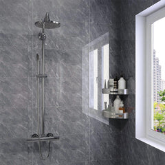 10pcs 3D Marble Wall Tiles, Self-Adhesive PVC Wall Panels, Thickened Design, Home Decoration Wall Stickers, Peel and Stick, Easy to Clean and Cut, Suitable for Renovation of Bathrooms, Living Rooms, Kitchens, Bedroom