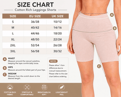 Cotton Rich Stretch Leggings Shorts for Women