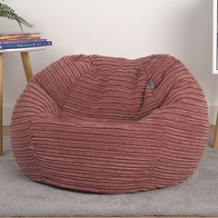 Corduroy Kids Bean Bag Chair with Filling Included - Lightweight Comfortable Beanbag Seat - Machine Washable Childrens Beanbag Furniture for Girls & Boys - 67 x 52cm