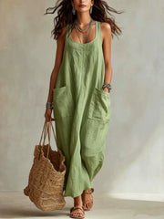 2026 Summer New Arrival: Casual, Chic, Pocketed, Strapless Maxi Dress
