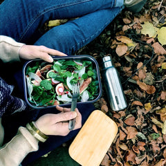 Black+Blum Stainless Steel Lunch Box & 750Ml Insulated Water Bottle Bundle