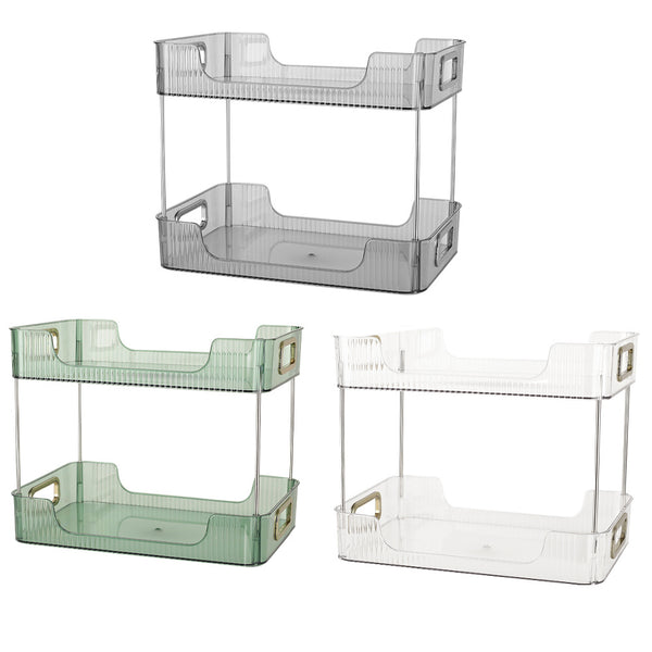 Grey/Clear/Green Stackable Makeup Storage Box with Modern Acrylic Design, Cosmetic Display Organizer for Office Desk and Dressing Table, Practical Desktop Organizer Rack for Jewelry and Lipstick, Perfect Gift Idea for Women and Girls