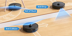 3-in-1 Robot Vacuum and Mop | 6000Pa Strong Suction, 3.0L Dust Bag, 70-Day Self-Emptying, 360° PSD Obstacle Avoidance, Multi-Floor Mapping, WiFi/Alexa/APP Control, L15MAX, Lubluelu Brand