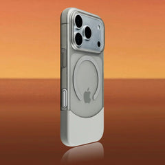 Phone Case - Elegant Split Hard Matte Design for Pro Models 17, 16, 15, 14, And 13, Featuring Ultra-Thin Magnetic Protection