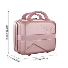 Portable Handheld Plastic Makeup Bag with Elastic Band & Zipper, Jewelry Box, Gift Box for Storing Souvenirs, Luggage Cart for Boarding The Aircraft, Multifunctional Suitcase with Internal Dividers, Can Hold Cosmetics, Towels, Toiletries