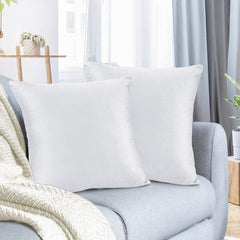 Adam Home 4 Pack Cushion Inserts Hypoallergenic Fluffy White Cushion Inner, Perfect Hollowfibre for Sofa Cushion Pads