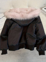 Autumn and Winter Women's Furry Jacket Coat
