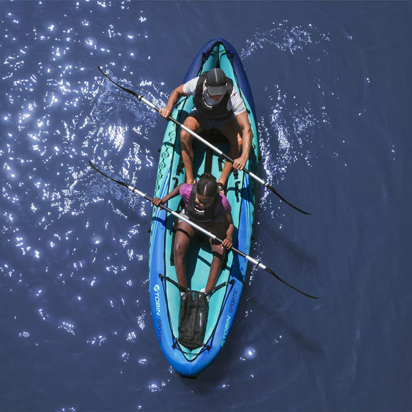 Tobin Sports Wavebreak 10Ft (3.3M) 2 Person Inflatable Kayak Set