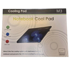 Laptop Cooling Pad 3/5 Fans Adjustable Stand USB Quiet Cooler with LED for 12–17 Inch Notebook