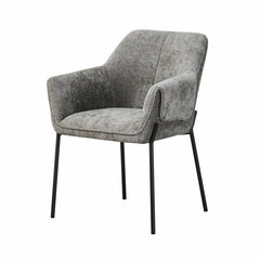 Manila Grey Fabric Dining Chair, 2 Pack