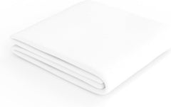 Amazon Basics Soft Microfibre Single Fitted Sheet, Deep Pocket 12 Inch (30 Cm), White
