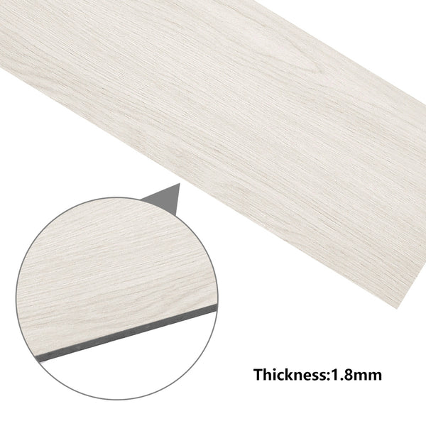 Self Adhesive Vinyl Flooring, Floor Planks with Wood Effect, 36pcs Waterproof PVC Floor Tiles for Bathroom Kitchen and All Flat Floor, Stick On Floor Tiles, 91.5x15.2cm 5m²