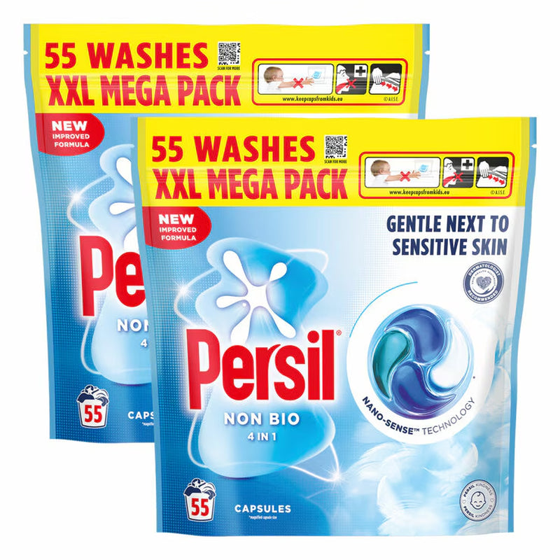 Persil Non Bio 4 in 1 Capsules, 2 X 55 Wash
