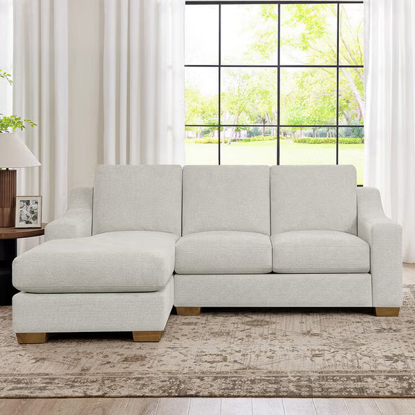 Thomasville Dillard Grey Fabric Corner Sofa, Left Hand Facing