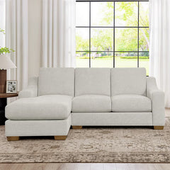 Thomasville Dillard Grey Fabric Corner Sofa, Left Hand Facing