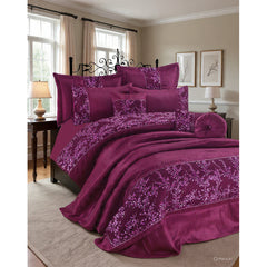 Gigi Embroidered Diamante Style Duvet Cover Sets Luxurious Quilt Covers Designer Bedding Sets