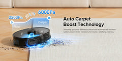 3-in-1 Robot Vacuum and Mop | 6000Pa Strong Suction, 3.0L Dust Bag, 70-Day Self-Emptying, 360° PSD Obstacle Avoidance, Multi-Floor Mapping, WiFi/Alexa/APP Control, L15MAX, Lubluelu Brand