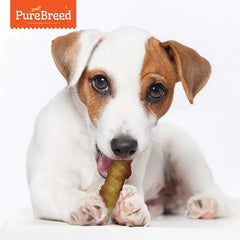 Rawhide Meat Wrapped Delicious Dog Treats, Twist Rawhide Sticks in Savoury Chicken Flavour, Puppy Chews for Reward & Training, Low Fat, High Protein Dog Chew Sticks Convenient for Travel & Walks