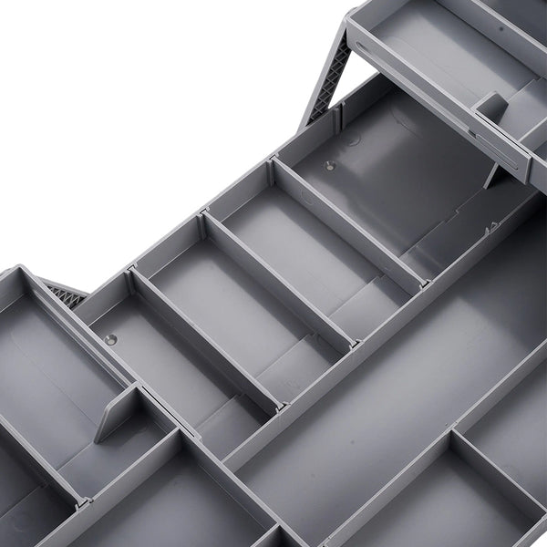 5 Trays 3 Tiers Drawer Organizer Expandable Drawer Organizer Makeup Drawer Organizer Tray for Makeup Jewelry Office Supplies, Office Supplies Storage Box, Foldable Storage Box