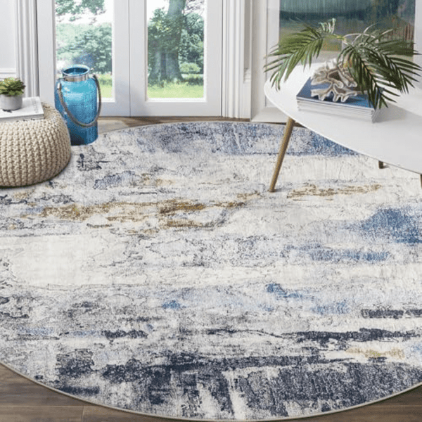 1pc Area Rug Modern Abstract Living Room Boho Art Bedroom Dining Room Nursery Lounge Home Office Grey/ , Home Practical Carpet Round and Rectangular