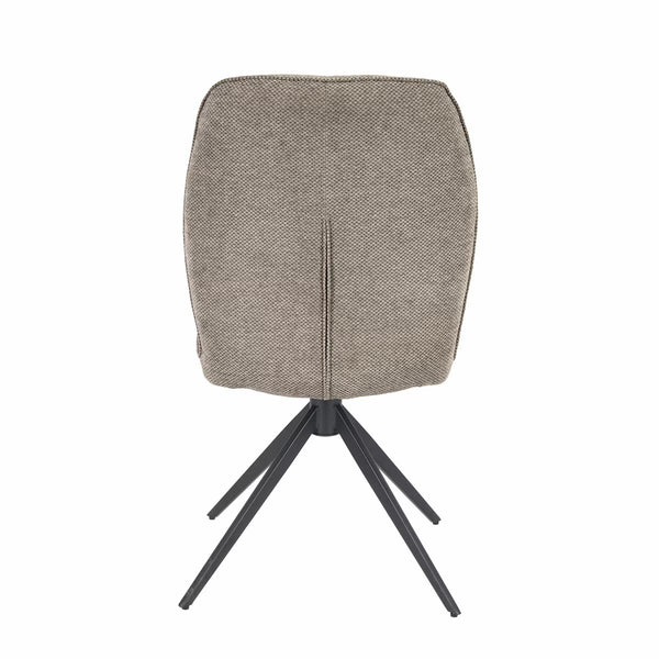 Indus Valley Cavella round Ceramic Extending Dining Table + 4 Beige Chairs