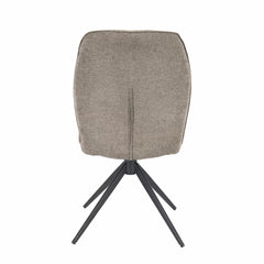 Indus Valley Cavella round Ceramic Extending Dining Table + 4 Beige Chairs